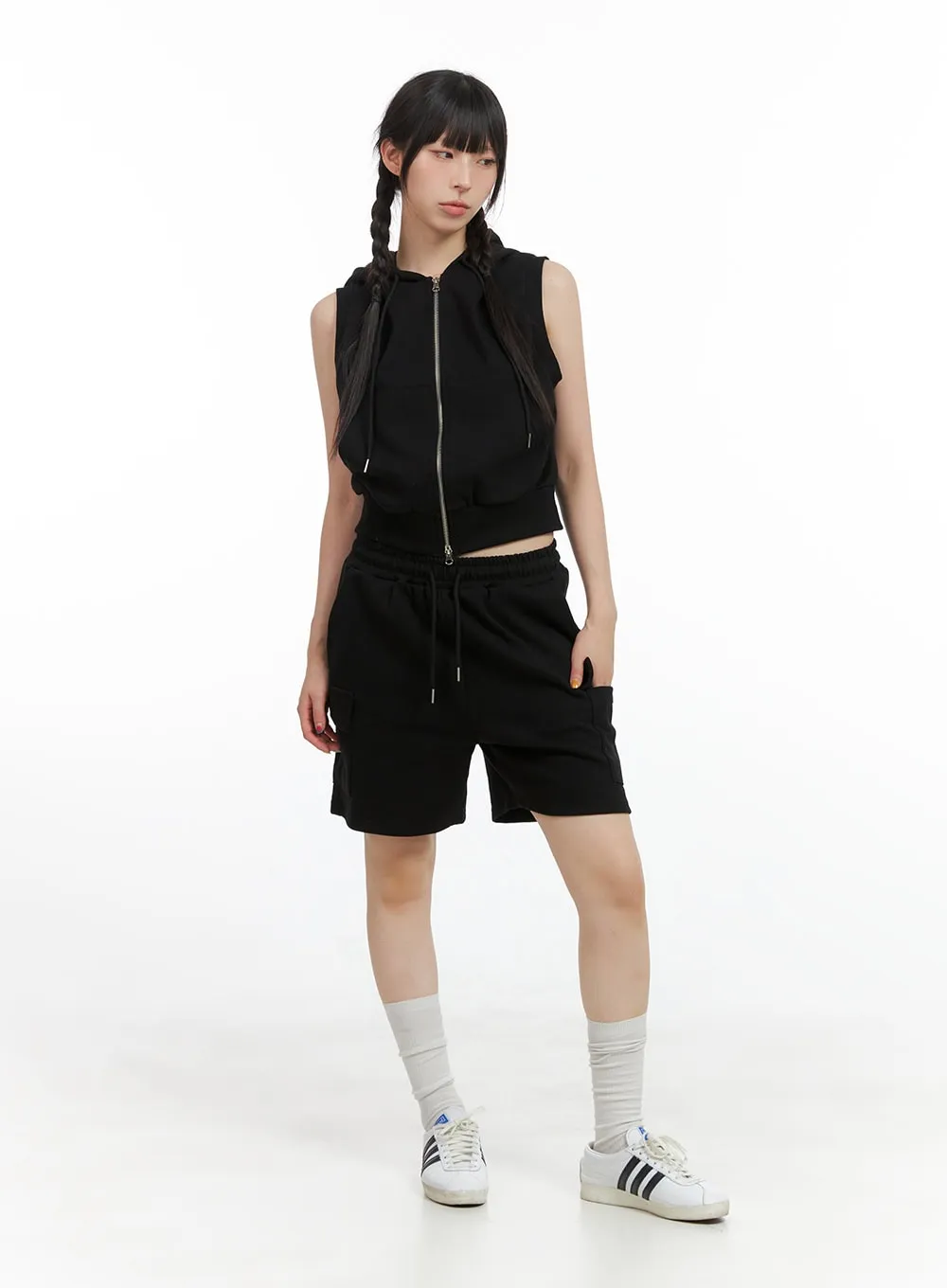 Banded Cargo Sweat Shorts CG408