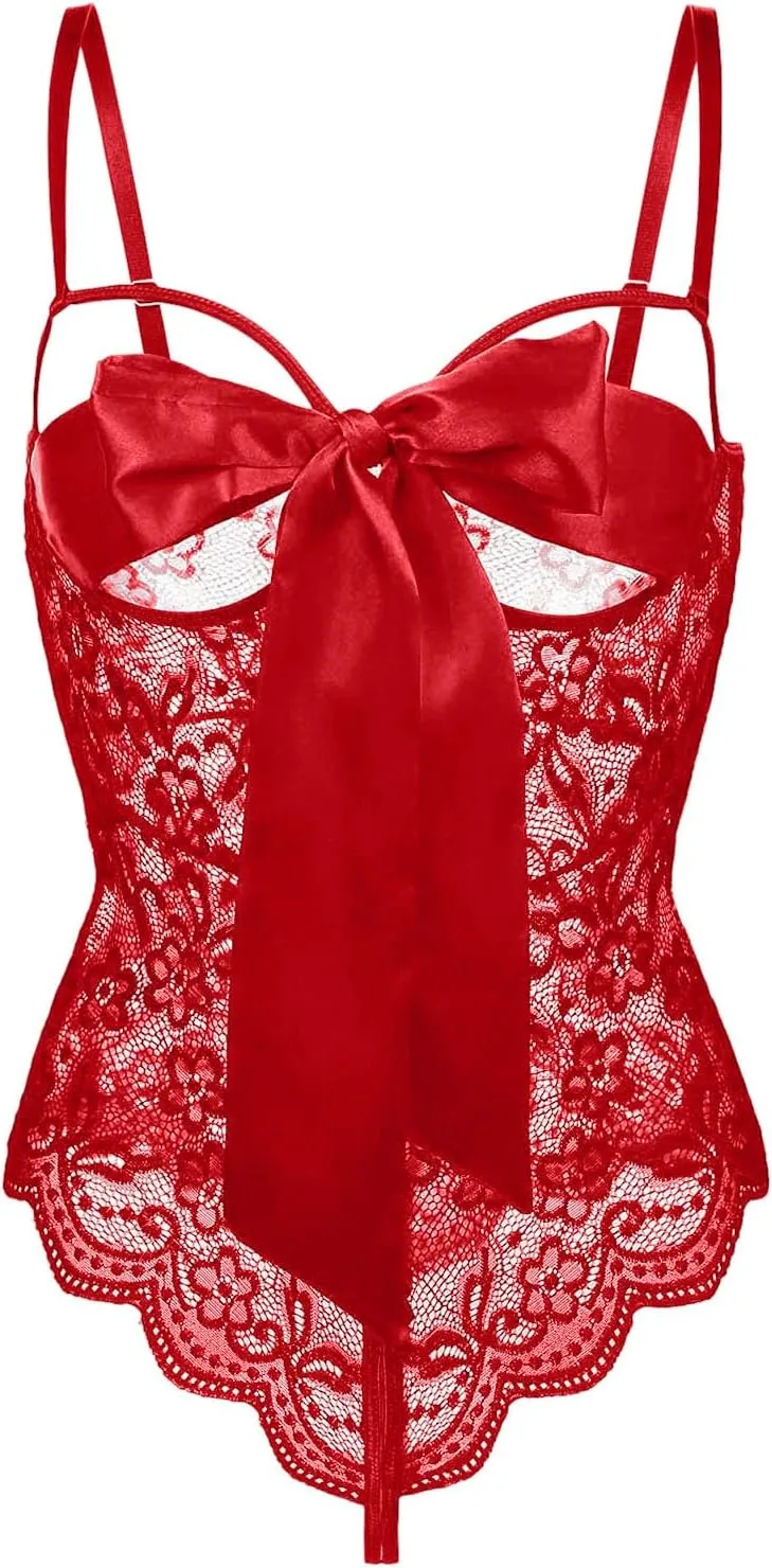 Corset Lingerie Set One Piece Lace Teddy Sexy Lingerie for Women Erotic Lingerie Lace Teddy Lingerie Flattering Kinky