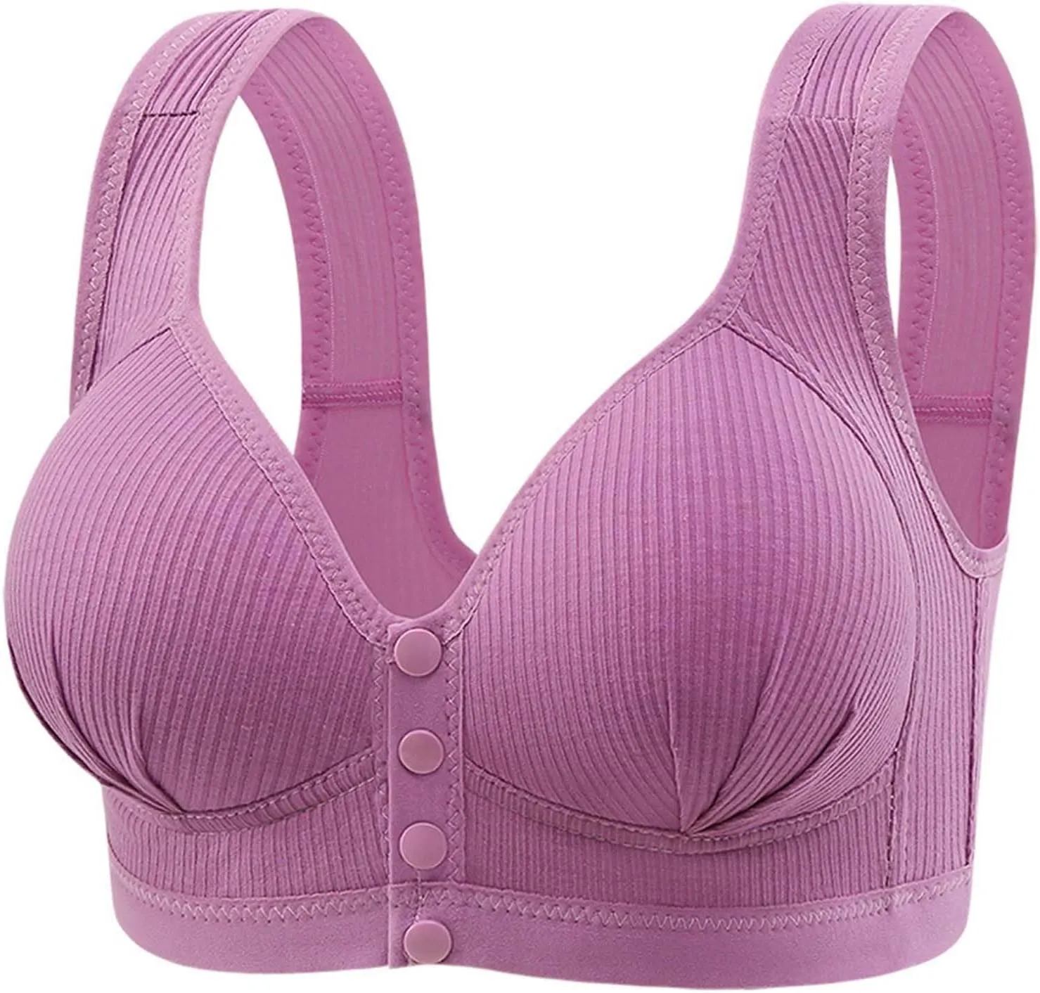 Daisy Bra for Women Seniors Front Snap Closure Bras Front Snaps Daisy Bras for Older Plus Size Full