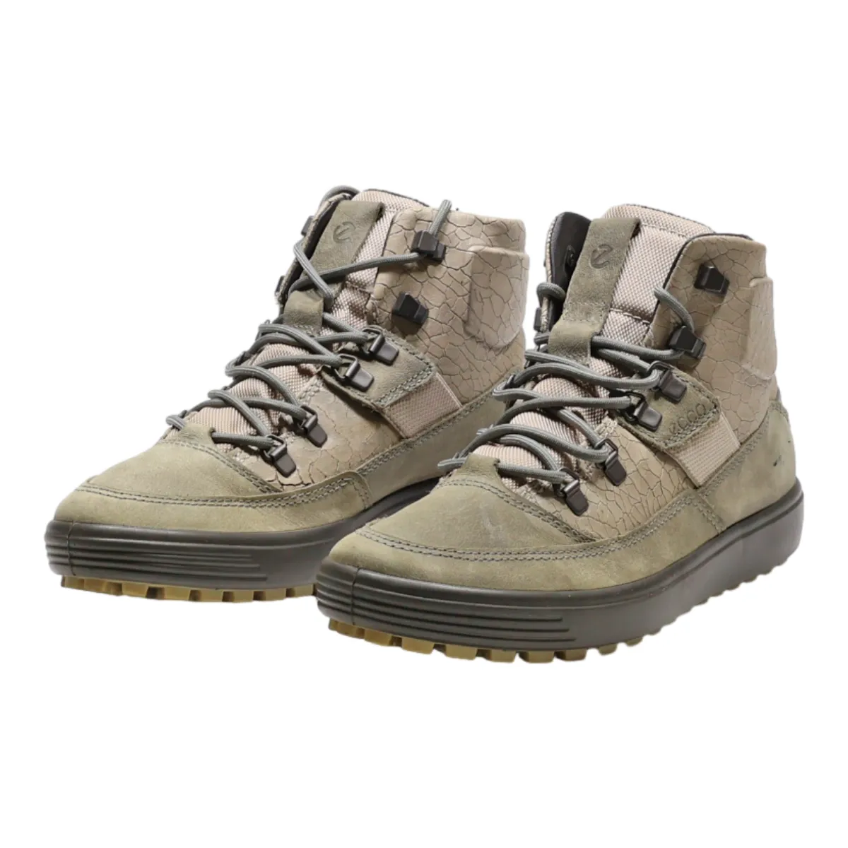 ECCO Hiking Boots Grey Synthetic Womens UK 6