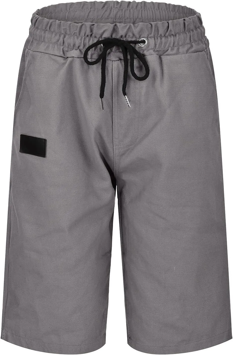 GOKKILRW Mens Summer Shorts Casual Sweat Shorts Elastic Waist Drawstring Textured Shorts Stretchy Comfy Running Track Shorts