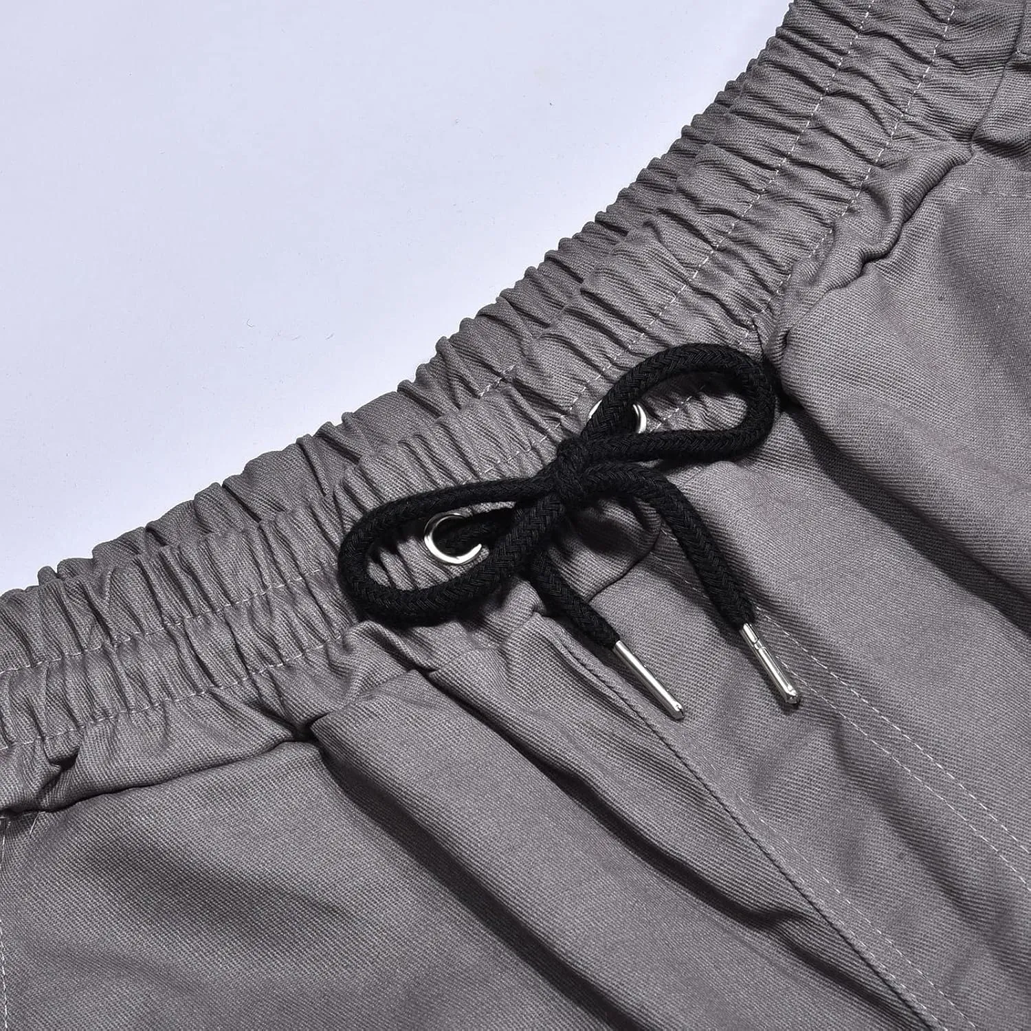GOKKILRW Mens Summer Shorts Casual Sweat Shorts Elastic Waist Drawstring Textured Shorts Stretchy Comfy Running Track Shorts