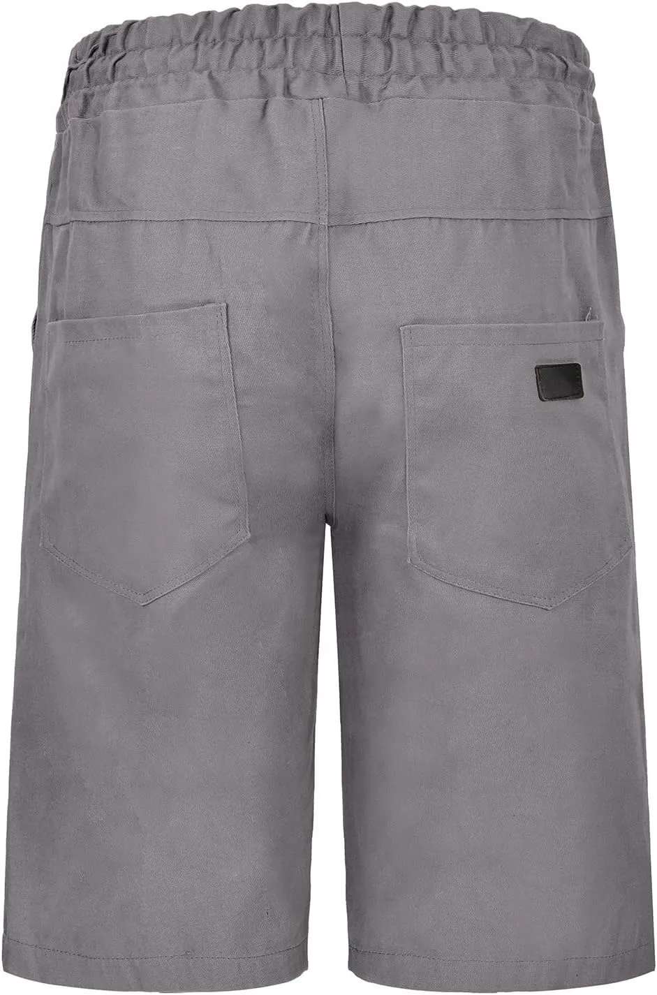GOKKILRW Mens Summer Shorts Casual Sweat Shorts Elastic Waist Drawstring Textured Shorts Stretchy Comfy Running Track Shorts