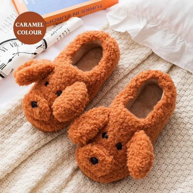 Kawaii Milky Cow Fluffy Slippers