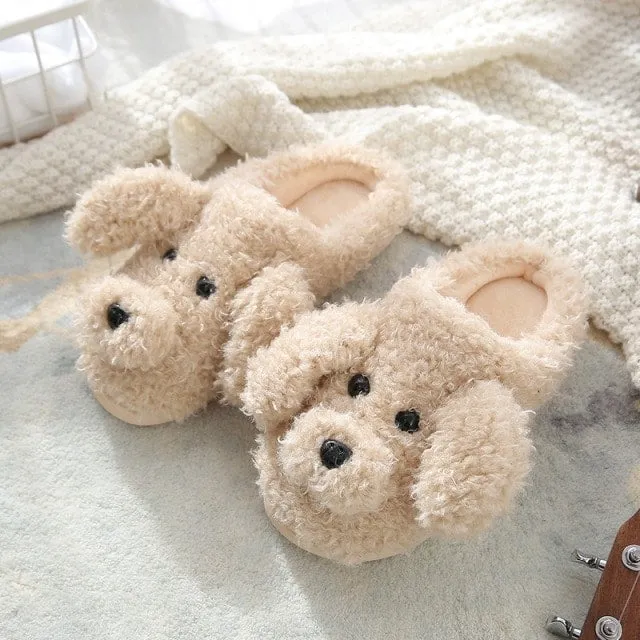 Kawaii Milky Cow Fluffy Slippers