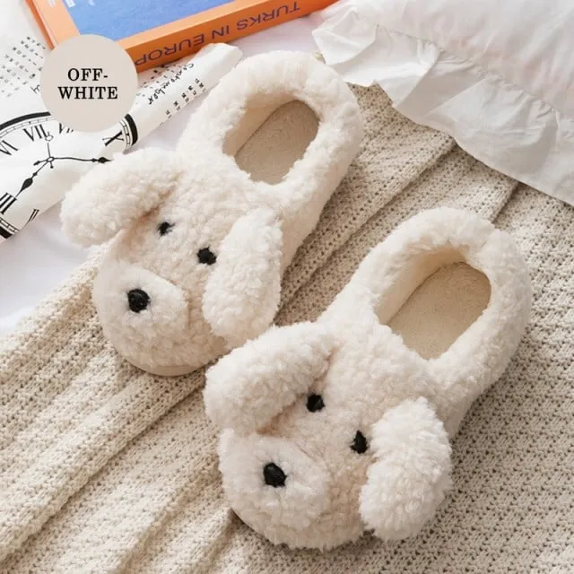 Kawaii Milky Cow Fluffy Slippers