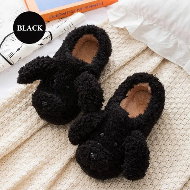 Kawaii Milky Cow Fluffy Slippers