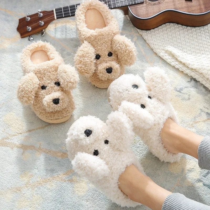 Kawaii Milky Cow Fluffy Slippers