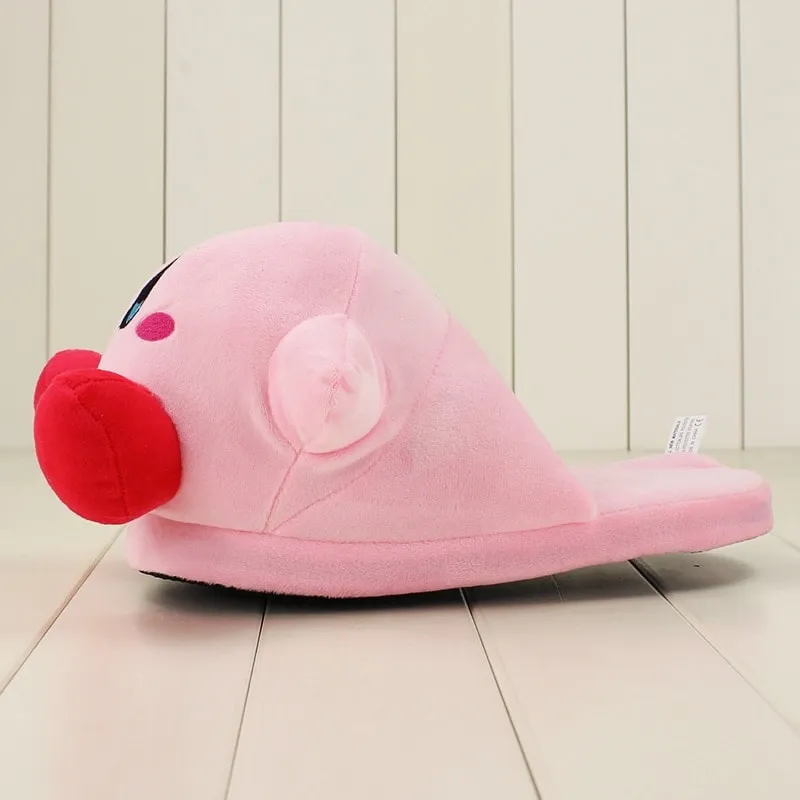 Kawaii Pink Kirby Plush Slippers 32cm
