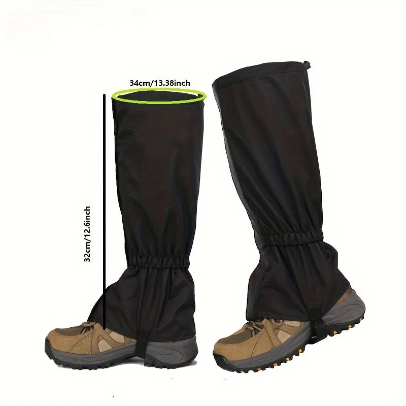 Leg Gaiters, Hiking Boot Gaiters, Snake Bite Protection Adjustable Snow Boot Gaiters For Hiking, Walking, Hunting And Mountain Climbing