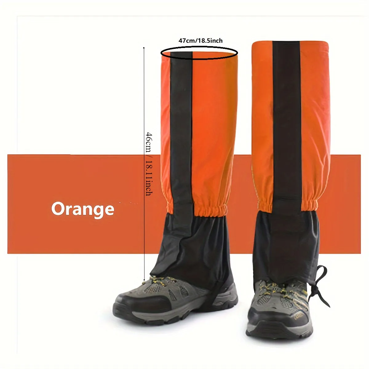 Leg Gaiters, Hiking Boot Gaiters, Snake Bite Protection Adjustable Snow Boot Gaiters For Hiking, Walking, Hunting And Mountain Climbing