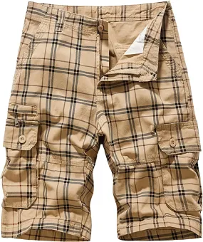 Men Cargo Shorts Shorts Vintage Sports Mens Shorts Mens Casual Shorts Short para Hombre Shorts for Men Men's Khaki