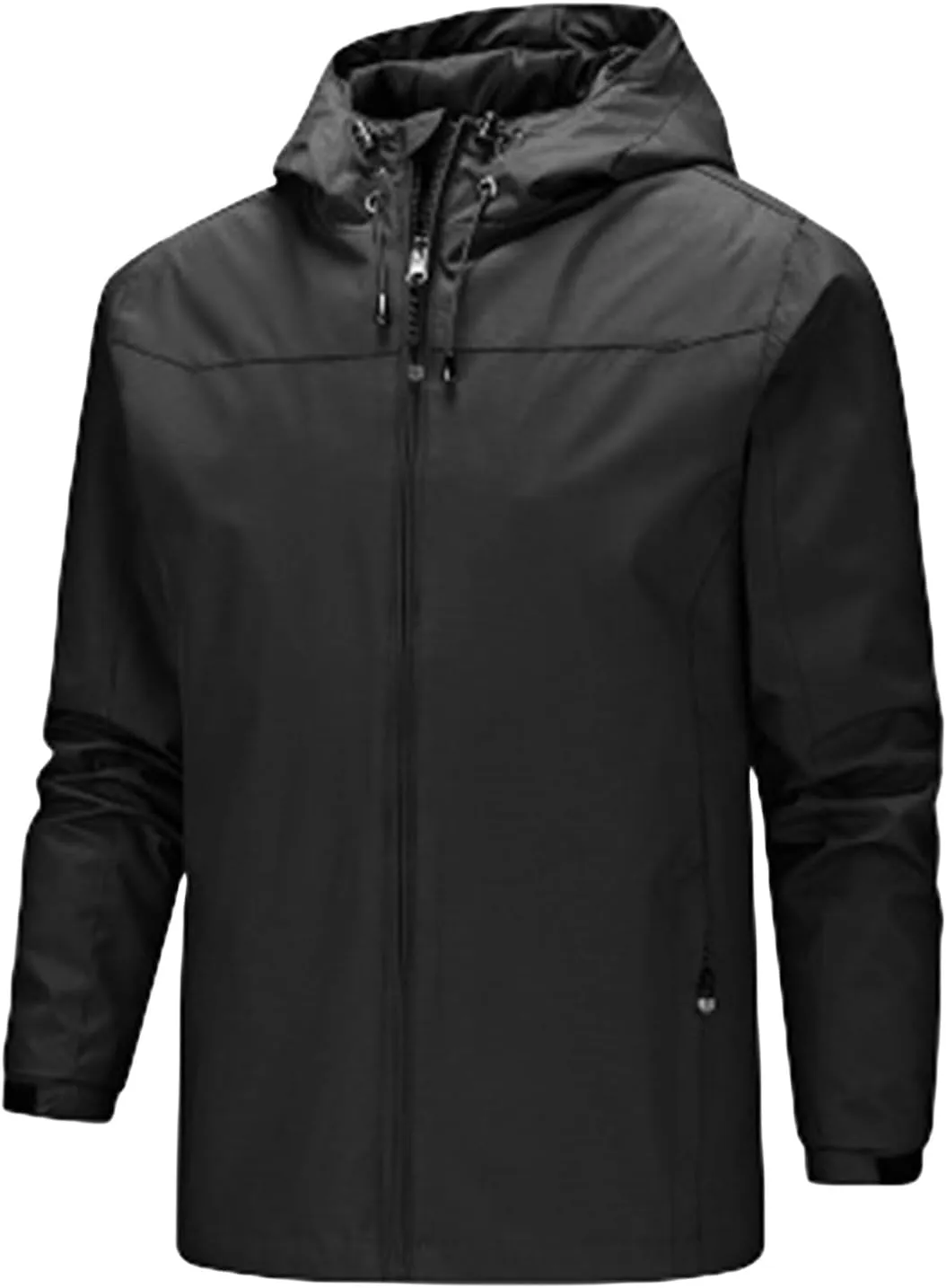 Men's Lightweight Softshell Jacket Hiking Windbreaker Jackets Hooded Waterproof Windproof Raincoat Outdoor Coat Unisex