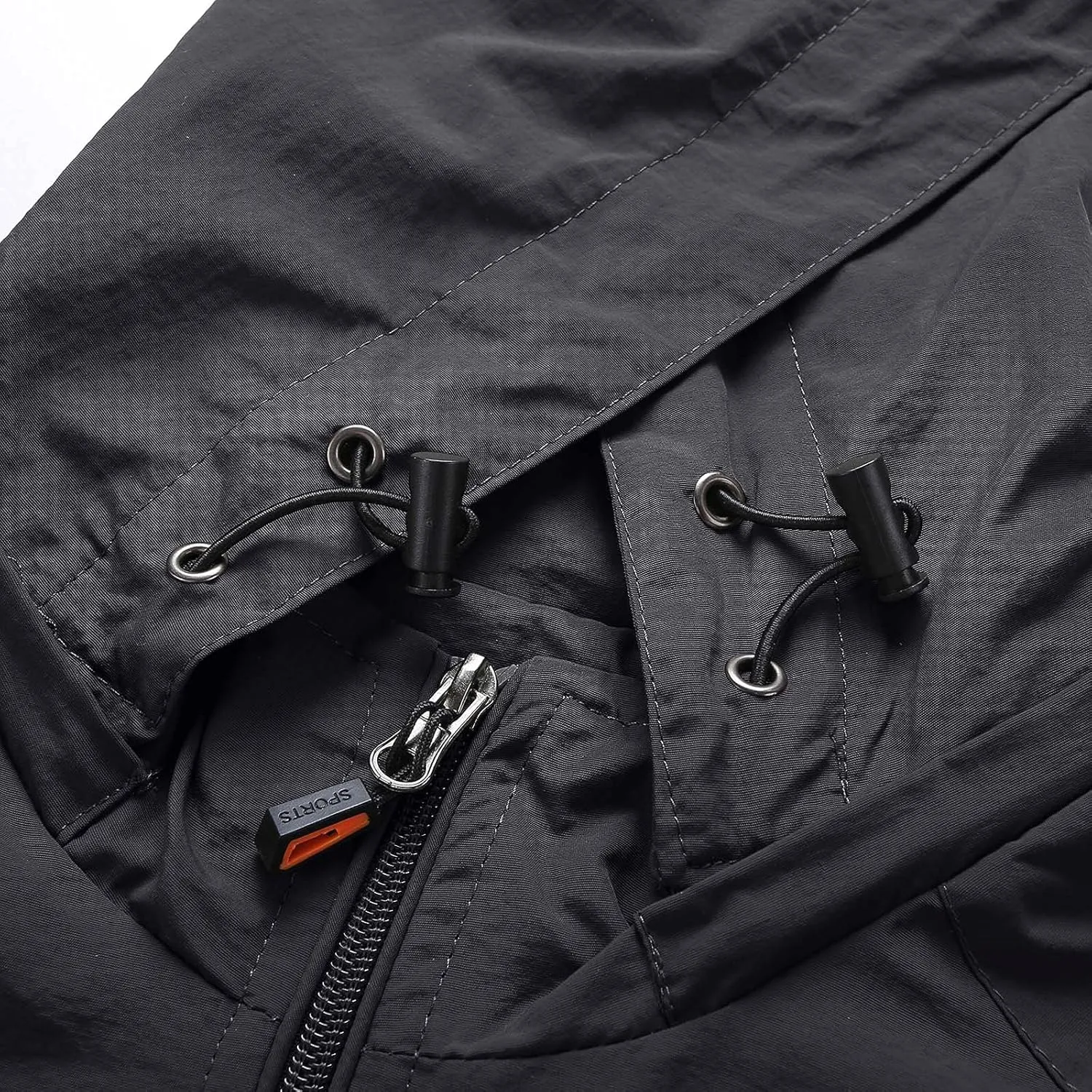 Rain Hiking Jackets for Men Waterproof Warm Snow Ski Jackets Windproof Breathable Shell Coats for Travel Fishing
