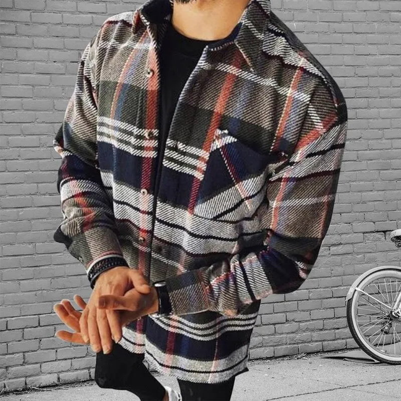 Stylish Plaid Loose Shirt