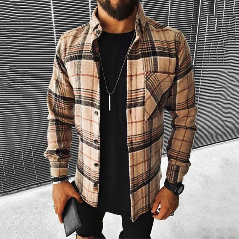 Stylish Plaid Loose Shirt