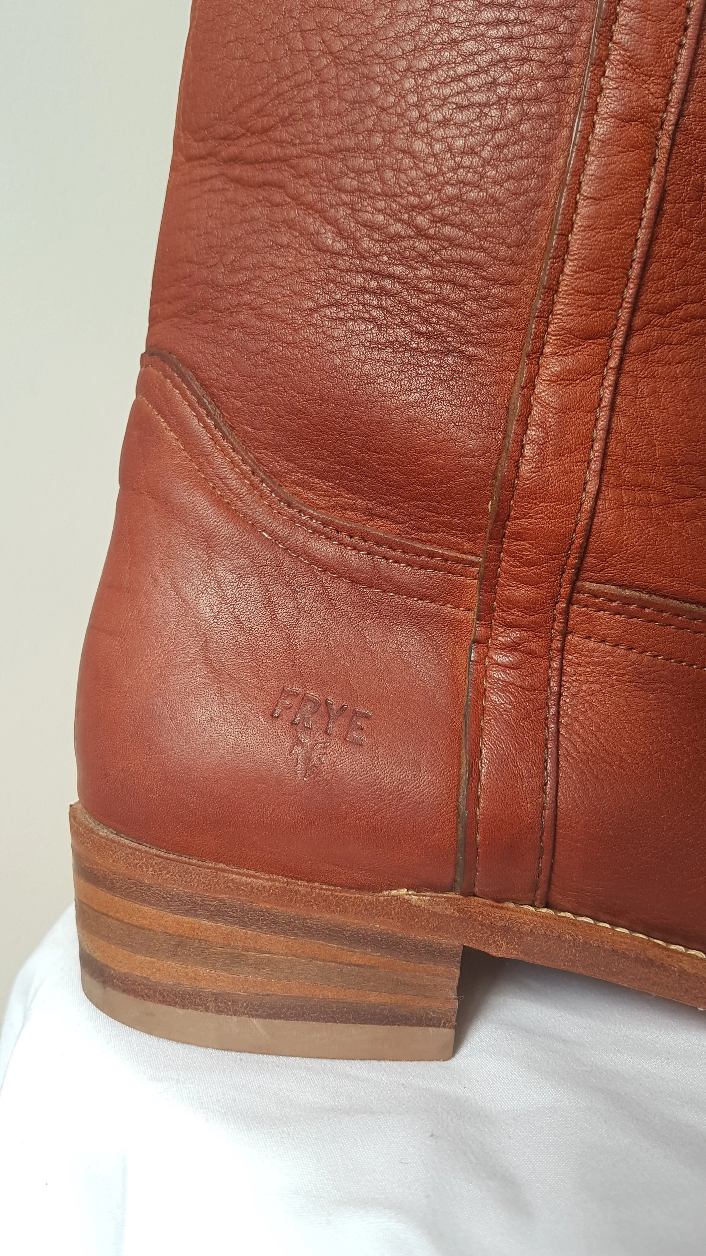 Vintage 1980s Frye Tan Leather Boots | Womens 8.5
