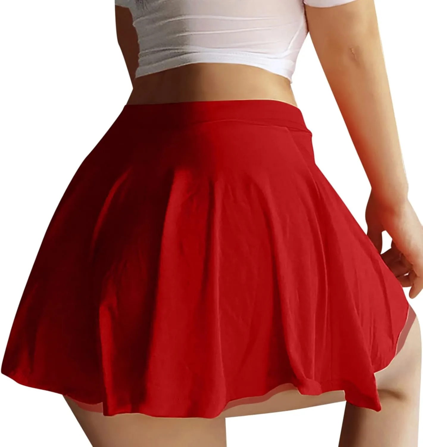 Women's Sexy See Through Sheer Micro Mini Skirt High Waist Party Short Skirt Rave Novelty Clubwear Skirt